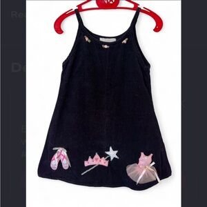 Rare Editions Classic Navy corduroy ballerina Dress
